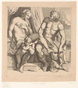 Venus en Anchises Roma'daki Farnese Sarayı'ndaki Çocuk Resimleri (dizi başlığı) by Anonymous