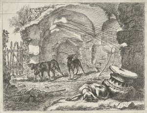 Bir harabede dört köpek Köpekler (dizi adı) by Anonymous
