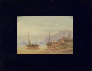 C. Brügner'in bir tablosundan sonra deniz manzarası by Anonymous