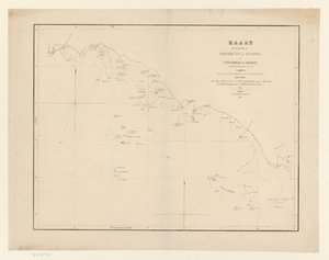 Sumatra'nın batı kıyısının bir bölümünün deniz haritası Tapanoely'den Sinkel'e kadar Sumatra'nın batı kıyısının bir bölümünün haritası (nesne üzerindeki başlık) by Anonymous
