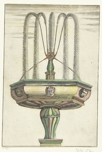 Zeshoekig lavabo Mimarlık Curiosa Nova (dizi başlığı) by Anonymous