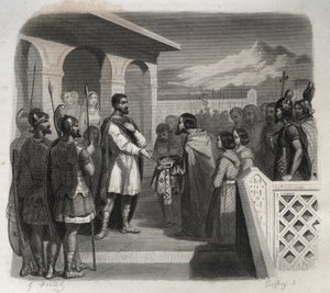 Clermont şehrinin bir heyeti, piskoposluğu Saint Sidoine Apollinar