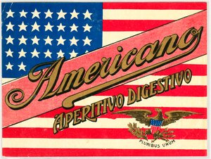 Amerikan bayrağı ile İtalyan kısa içki Americano için reklam by Anonymous Anonymous