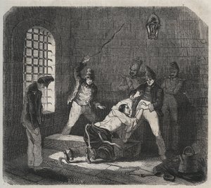 Brest Hapishanesi: dayak. Pierre Zaccone (1817-1895) (Colonia Penale - Ceza kolonisi). Özel koleksiyon. by Anonymous Anonymous