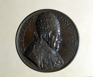 Clement X (1590 - 1676). Bronz madalya. , Milano by Anonymous Anonymous