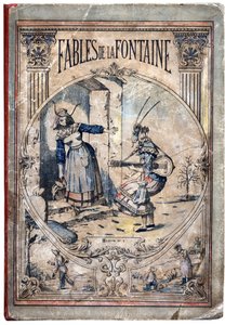 Örtmek. Jean de LA FONTAINE (Lafontaine) (1621-1695) tarafından Les Fables için anonim illüstrasyon. 1880 dolaylarında Pont-a-Mousson