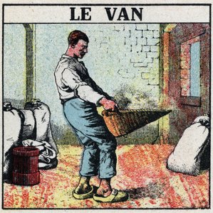 Elektrikli aletler: Elektrikli makinelerin icadından önce tahılı silmek için minibüs veya hasır sepet kullanılır. 1925