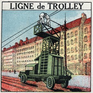 Elektrikli tramvaylar: bir tramvay hattı. 1925
