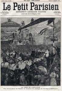 Fransız-Rus İttifakı Bayramı (Fransız-Rus): Felix Faure Başkanlık Kortejinin (1841-1899) geçişi sırasında Opera Meydanı