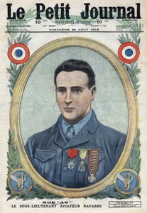 Birinci Dünya Savaşı 1914-1918 (14-18 Savaşı). Fransız ordusunun havacı Jean Navarre
