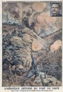 Birinci Dünya Savaşı 1914-1918 (14-18 Savaşı). Tabur Lideri Sylvain Eugene Raynal (1867-1939) ile Fort de Vaux