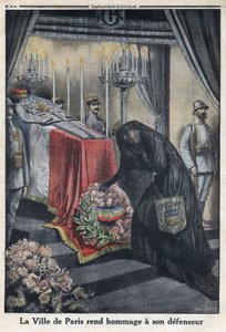 Birinci Dünya Savaşı 1914-1918 (14-18 Savaşı). Paris şehrinin, şehri savunan General Joseph Simon Gallieni