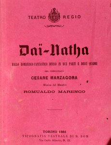 Notaların ilk sayfası Dai-Natha, Romualdo Marenco'nun balesi by Anonymous Anonymous
