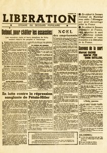 Alman kuvvetlerine karşı Fransız direnişi - Almanca Direniş Hareketleri - gizli gazete - Kasım 1941