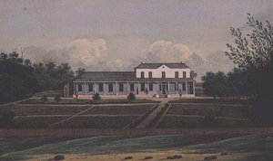 Hükümet Konağı, Sidney, arkadan (suluboya) by Anonymous Anonymous