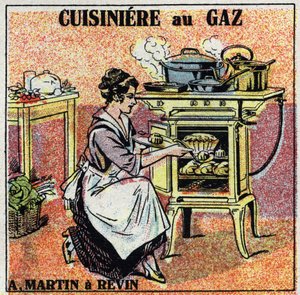 Evde ısıtma: Arthur Martin gaz sobası. 1925