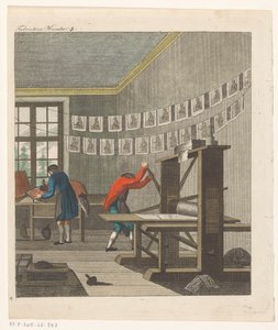 Bir Matbaa İçi, c.1750-1850 (gravür) by Anonymous Anonymous