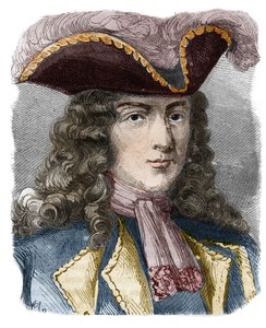 Jean-Bernard Louis de Saint Jean, Baron de Pointis (1645-1707), Fransız amiral ve korsan. 19. yüzyılın gravürü. Özel koleksiyon. by Anonymous Anonymous