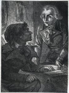 Jean-Paul (Jean Paul) Marat (1743-1793), Maximilian ile Robespierre (1758-1794). Adolphe Thiers