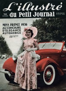 Lynne Lassal Miss France 1936, otomotiv zarafet yarışmasında. “” L