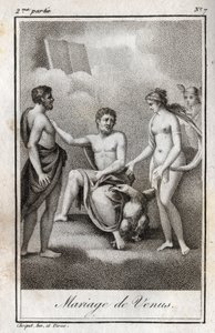 Mars ve Venüs arasındaki evlilik. Charles Albert Demoustier (1760-1801) tarafından "Emilie