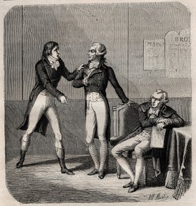 Maximilien Robespierre - Louis de Saint-Just (Saint-Just) by Anonymous Anonymous