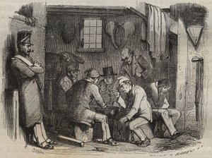 19. yüzyılda Rochefort hapishanesinde hükümlülerin yemeği. Pierre Zaccone (1817-1895) (Colonia Penale - Ceza kolonisi). Özel koleksiyon. by Anonymous Anonymous