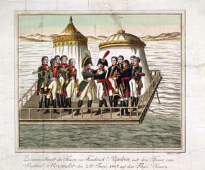 Rusya İmparatoru I. Aleksandr ve Fransa Kralı I. Napolyon