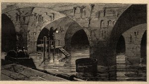 Menilamount Rezervuarı - Paris - 1890 - 1890 gravürü by Anonymous Anonymous