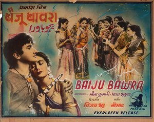Film Posteri Baiju Bawra - Anonim. Renkli Litografi by Anonymous Anonymous