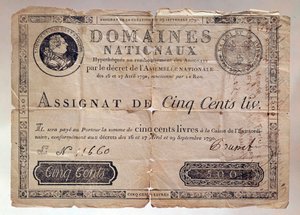 Fransız Devrimi sırasında yayınlanan kağıt: 1790