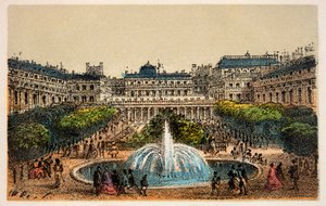 Paris 1874: Kraliyet Sarayı Bahçeleri, Özel Koleksiyon by Anonymous Anonymous
