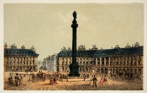 Paris 1874: The Place Vendome, Özel Koleksiyon by Anonymous Anonymous