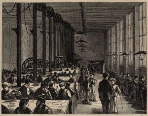 Paris, Profesyonel Belediye Okulu Diderot - 1890 gravürü by Anonymous Anonymous