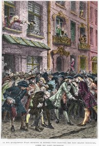 Paris IV bölgesi - La rue Quincampoix en 1720 a l