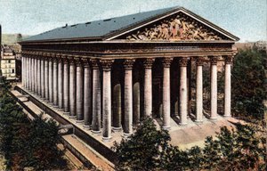 Paris: Mimar Pierre Alexandre Vignon (1763-1828) tarafından tasarlanan Madeleine Kilisesi