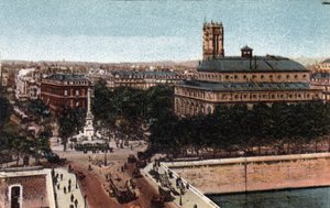 Paris: Place du Chatelet ve Sarah-Bernhardt Tiyatrosu