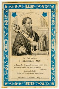 Dindar görüntü: San Glicerio (gravür) by Anonymous Anonymous