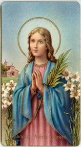 Dindar görüntü: Maria Goretti İtalyan bakire-şehit (kromolitografi) by Anonymous Anonymous