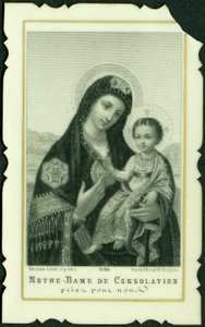Dindar görüntü: Bizim teselli leydimiz (baskı) by Anonymous Anonymous