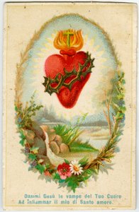 Dindar görüntü: Sacred Heart (kromolitografi) by Anonymous Anonymous