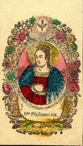 Dindar görüntü: St Philomena (Epinal baskı) by Anonymous Anonymous