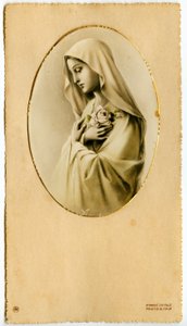 Dindar görüntü: Meryem Ana (baskı) by Anonymous Anonymous
