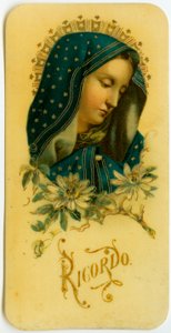 Dindar görüntü: Meryem Ana (kromolitografi) by Anonymous Anonymous