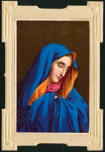 Dindar görüntü: Meryem Ana (kromolitografi) by Anonymous Anonymous