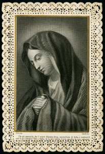 Dindar görüntü: Meryem Ana (gravür) by Anonymous Anonymous