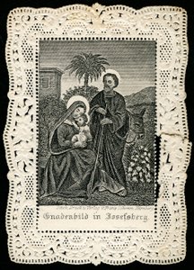 Dindar görüntü: kutsal aile (gravür) by Anonymous Anonymous
