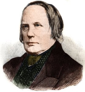 Edgar Quinet (1803-1875) Fransız yazar ve tarihçi portresi. “” Le Peute Parisien” de gravür by Anonymous Anonymous