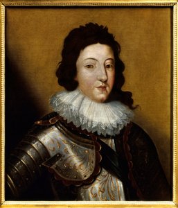 Louis XIII (1601-1643) portresi. 17. yüzyılın anonim tablosu. Tuval üzerine yağlıboya. Bahsedilmesi gereken: Reims, Musee Des Beaux Arts by Anonymous Anonymous