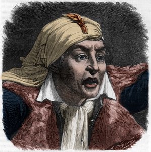 Marat Portresi (1743-1793) - Jean-Paul (Jean Paul) Marat (1743-1793) politikacı, Fransız gazeteci portresi - Alphonse de Lamartine (1790-1869) 1865-1866 tarafından “Histoire des Girondins” gravürü - Özel Toplamak by Anonymous Anonymous